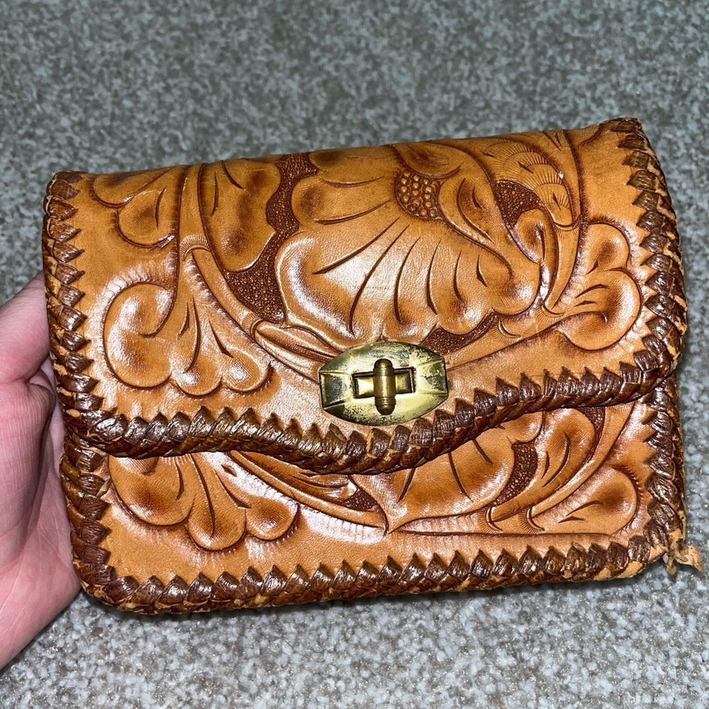 Clutch-sized antique bag
